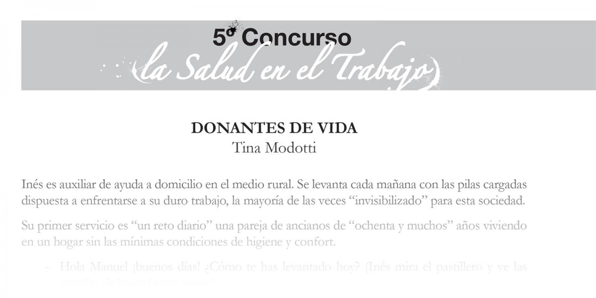 “Donantes de vida”, Tina Modotti
